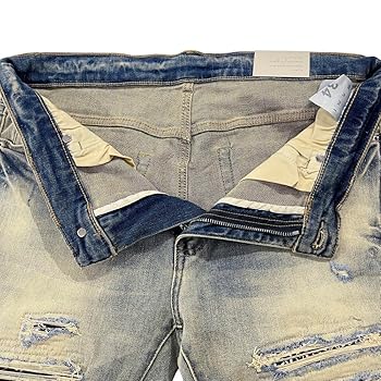Amazon | [ミニマル] X165 PAISLEY クラッシュ リペア スキニー